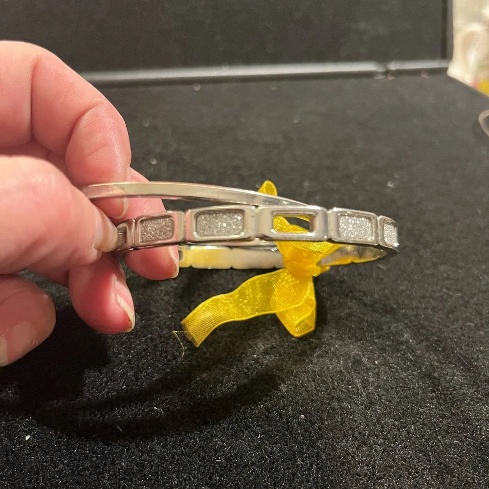 Silver Wearable Tech Bracelet